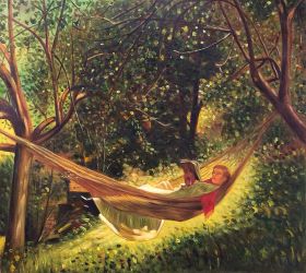 Girl in a Hammock
