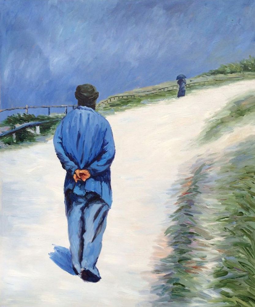 Homme portant une blouse