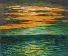 Sun Setting over the Sea