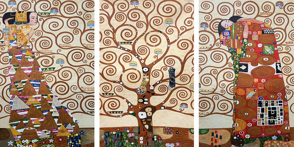 The Tree of Life, Stoclet Frieze, 1909 (Triptych)