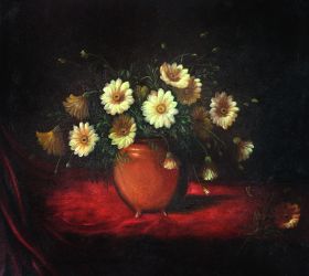 Yellow Daisies in a Bowl