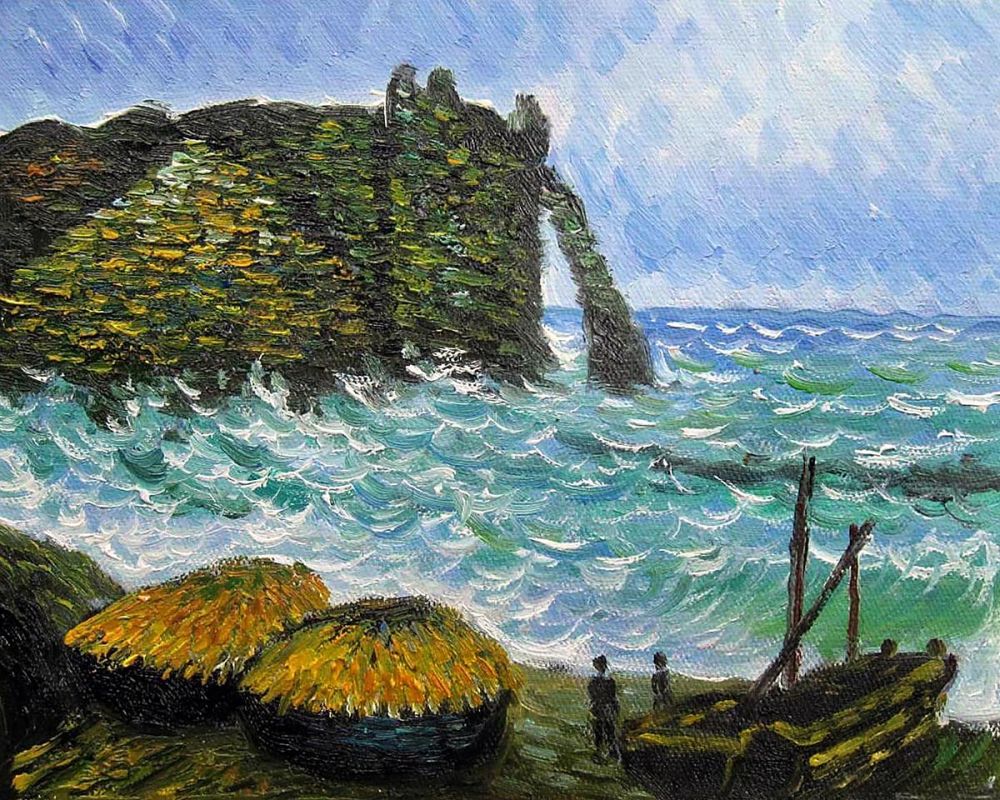 Rough Sea at Etretat