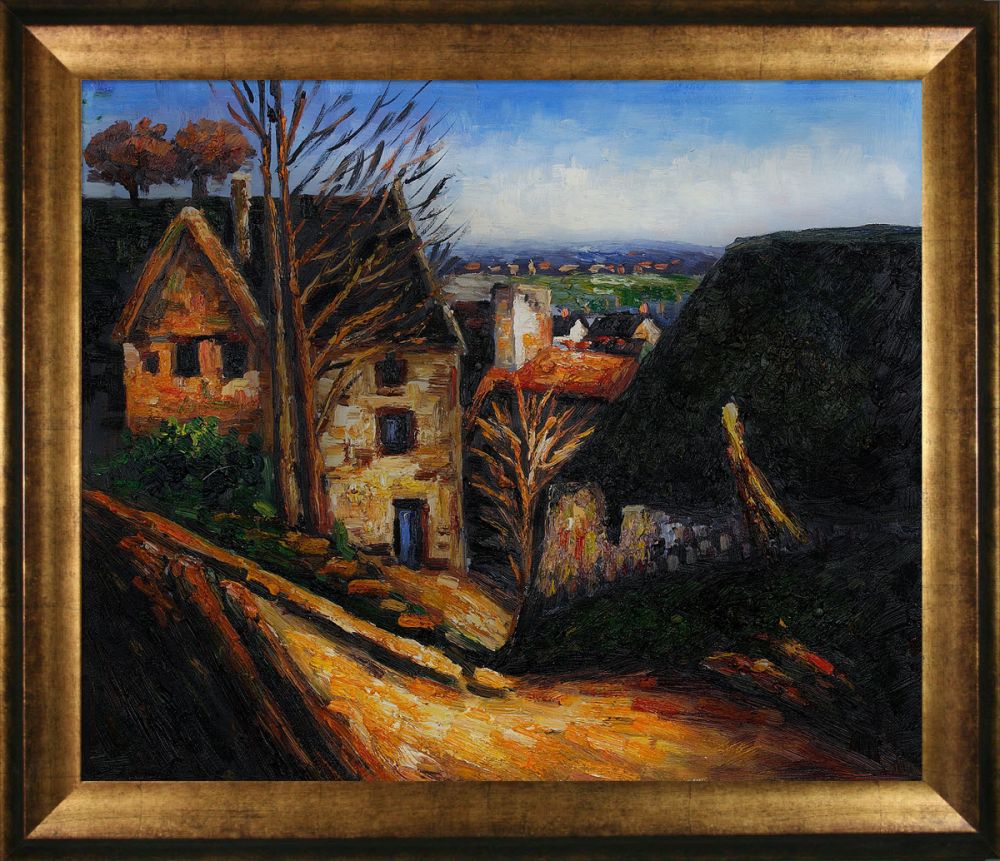The House of the Hanged Man at Auvers Pre-Framed - Athenian Gold Frame 20"X24"