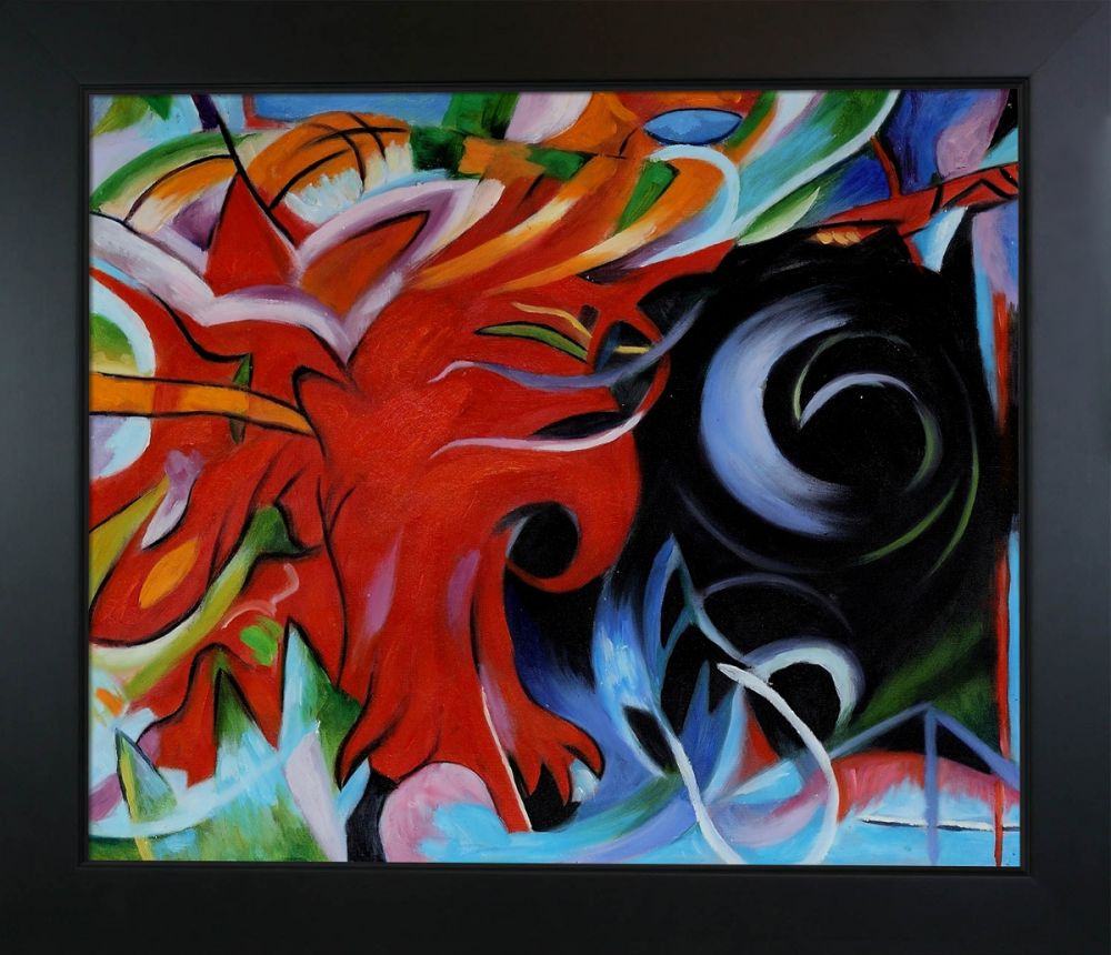 Fighting Forms Pre-Framed - New Age Black Frame 20"X24"