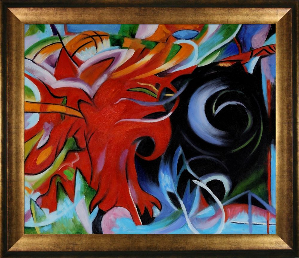 Fighting Forms Pre-Framed - Athenian Gold Frame 20"X24"