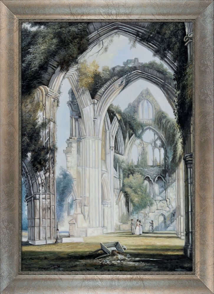 Tintern Abbey Pre-Framed - Champage Scoop with Swirl Lip Frame 24"X36"