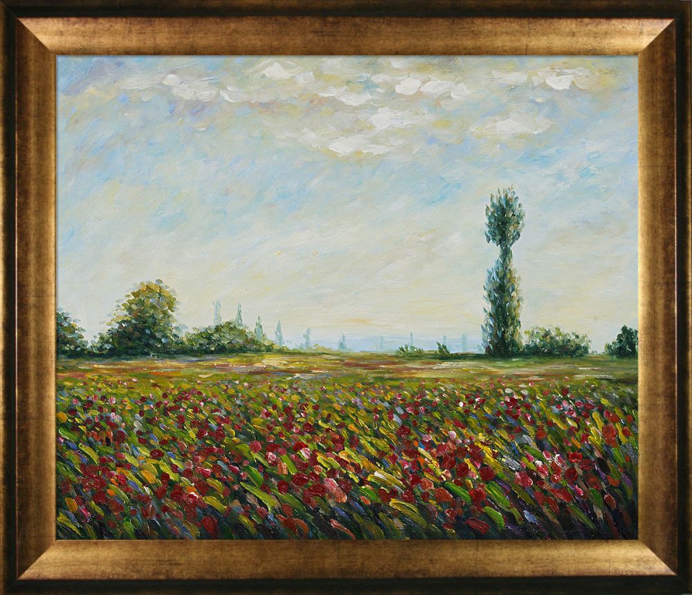 The Fields of Poppies Pre-Framed - Athenian Gold Frame 20"X24"