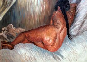 Nude Woman Reclining, Seen from the Back