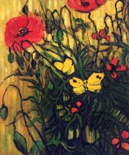 Poppies and Butterflies