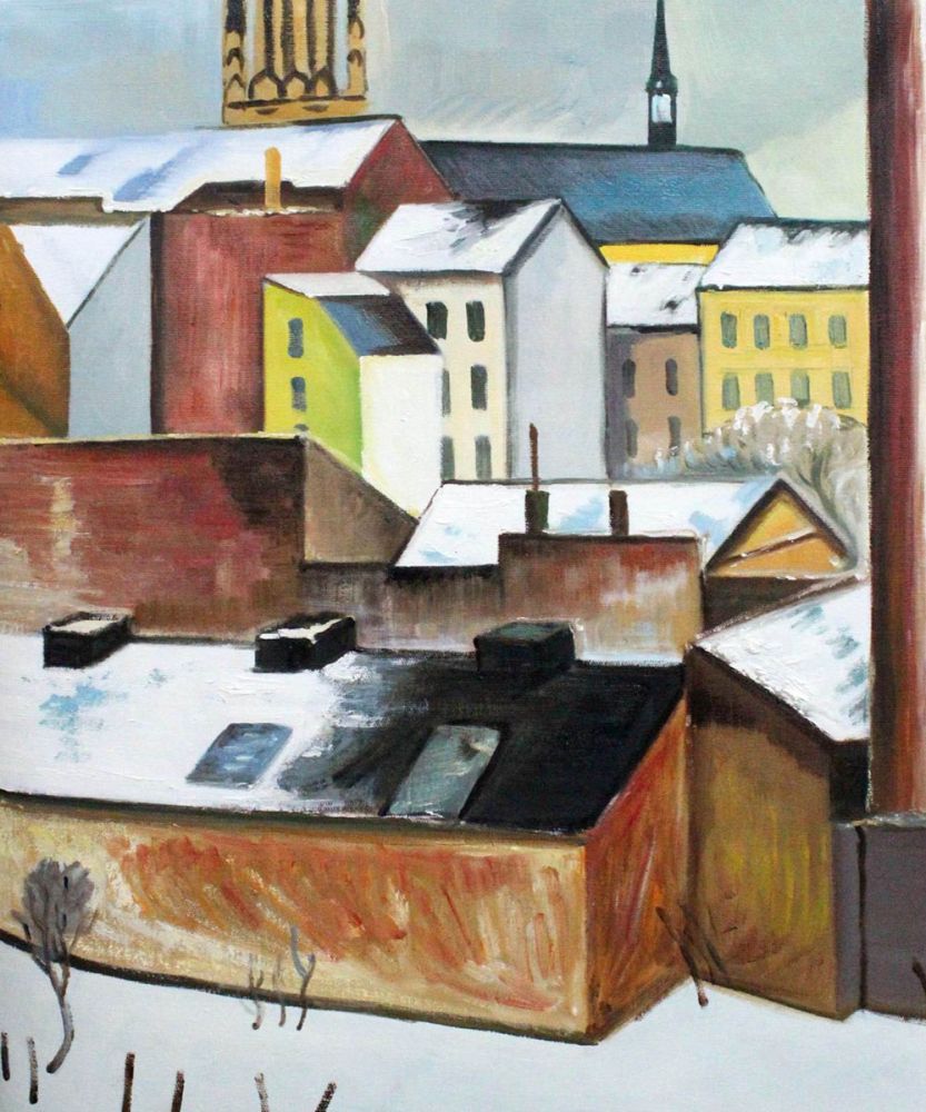 The Church of St. Mary in Bonn in Snow