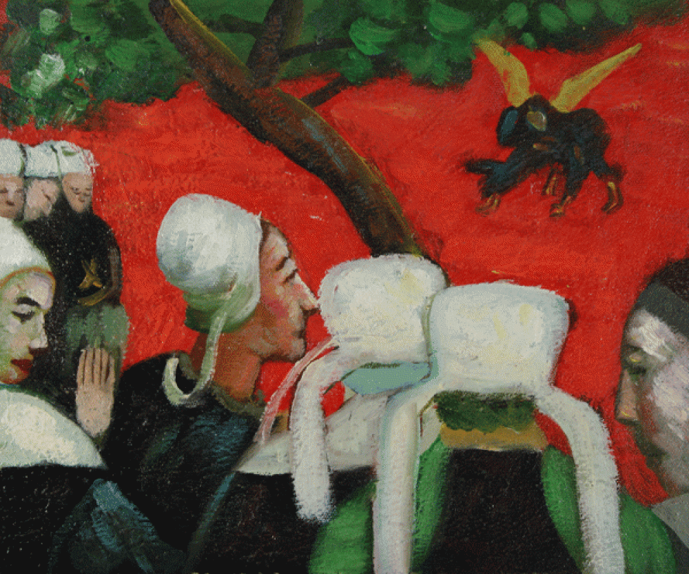 Vision After the Sermon; Jacob Wrestling with the Ange