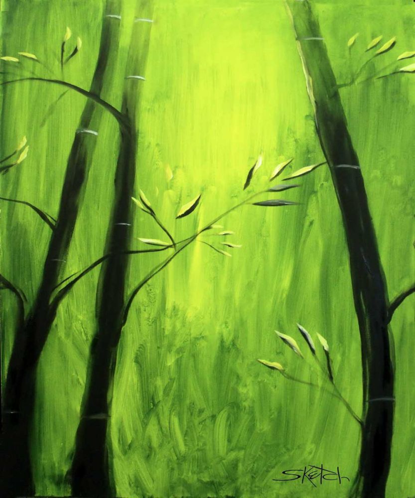 Bamboo at a Frog's View