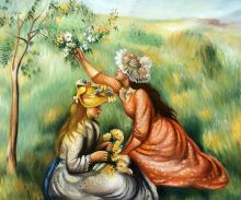 Girls Picking Flowers in a Meadow, 1890