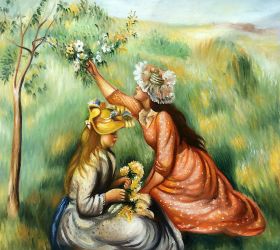 Girls Picking Flowers in a Meadow, 1890