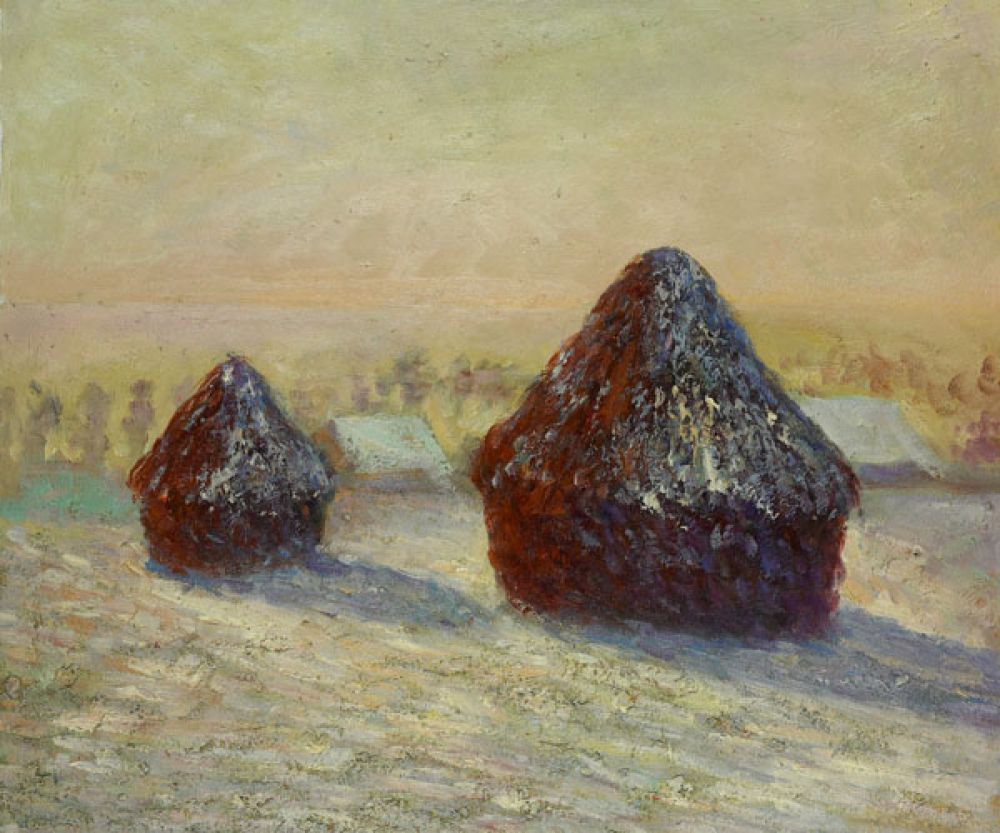 Wheat, Snow, Morning