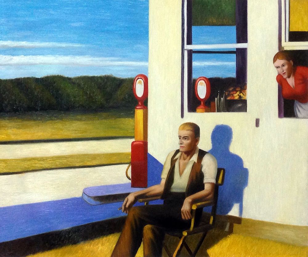 Edward Hopper, Four Lane Road, 1956