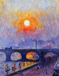 Sunset over Waterloo Bridge, 1916