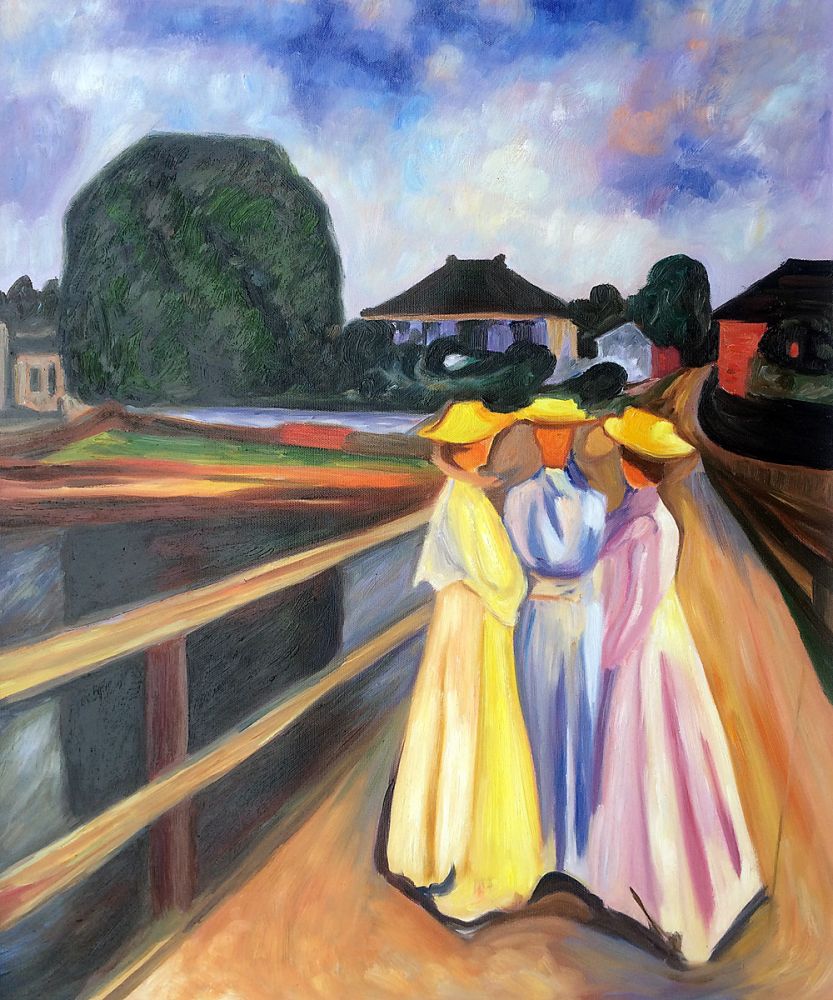 Three Girls on the Jetty, 1903