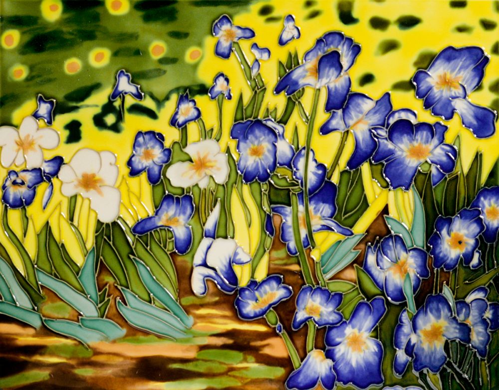 Irises Accent Tile (felt back)