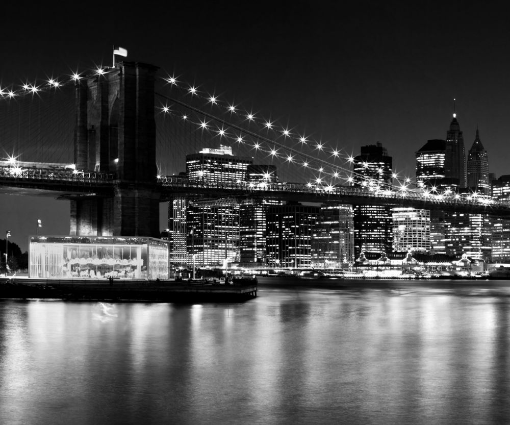 Night Skyline, Manhattan Brooklyn Bridge