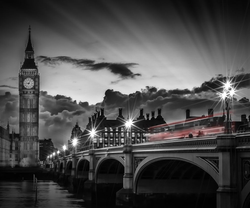 London, Westminster Bridge at Sunset
