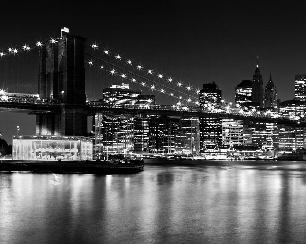 Night Skyline, Manhattan Brooklyn Bridge