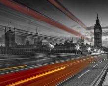 London, Westminster Bridge and Red Bus