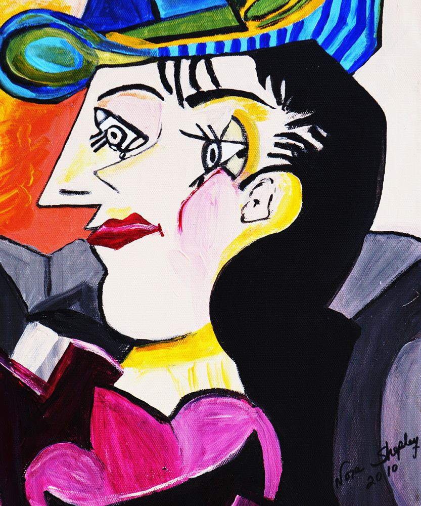 Picasso by Nora, Man With Blue Hat