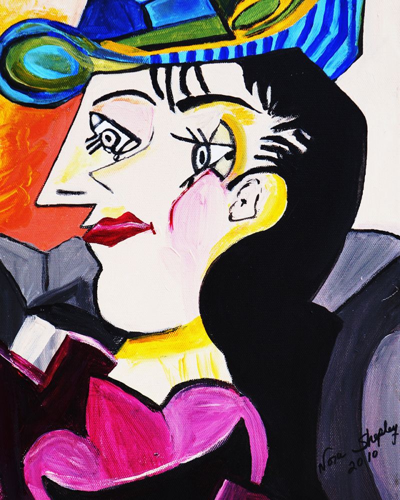 Picasso by Nora, Man With Blue Hat