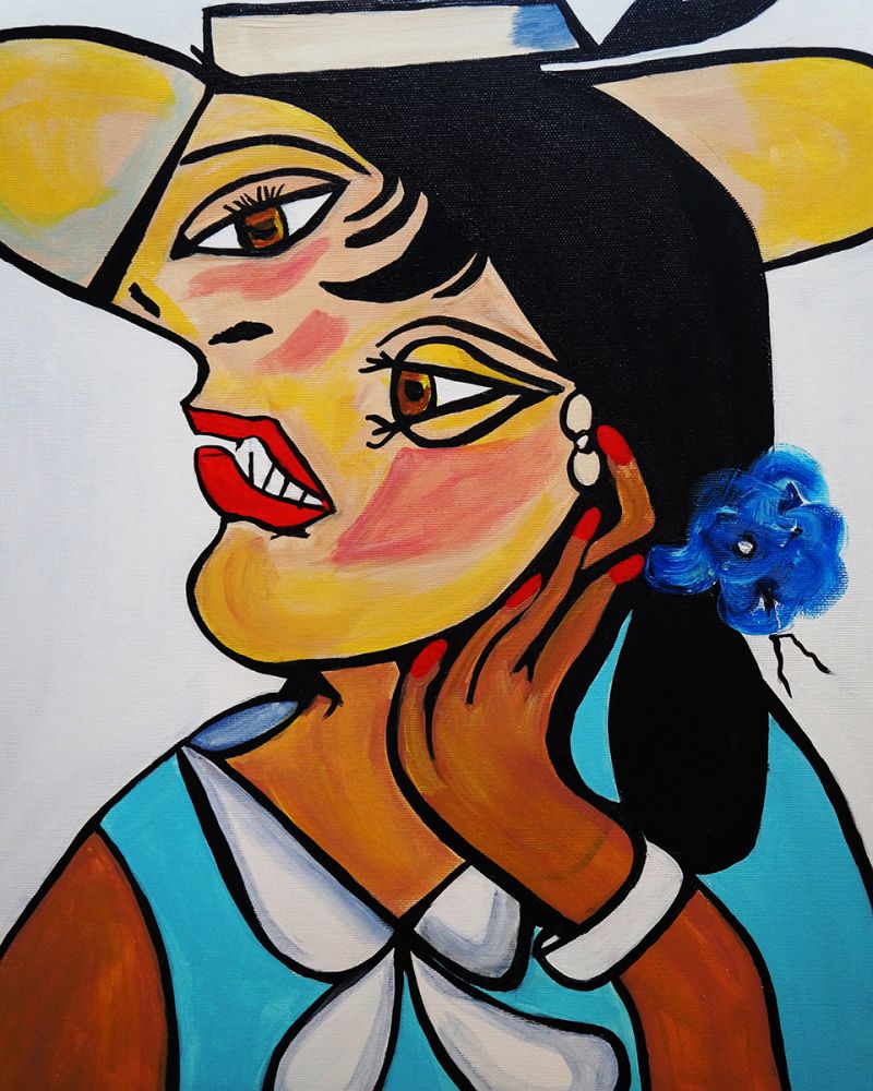 Picasso by Nora, Yellow Hat