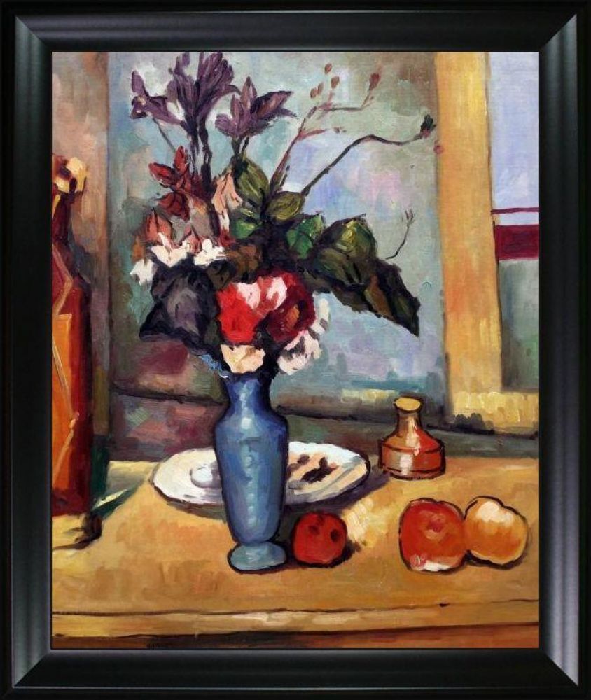 Le Vase Bleu Pre-framed - Black Matte Frame 20"X24"