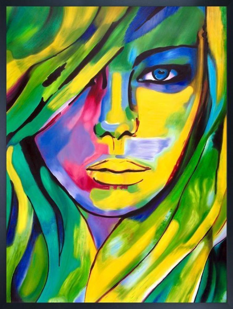 Urban Camouflage Reproduction Pre-framed - Studio Black Wood Frame 30"X40"