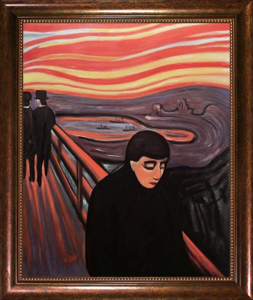 Despair, 1894 Pre-Framed - Verona Cafe Frame 20"X24"