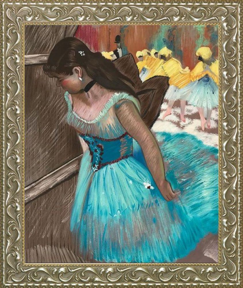 The Entrance of the Masked Dancers (detail) (Luxury Line) Pre-Framed - Rococo Silver 20"X24"