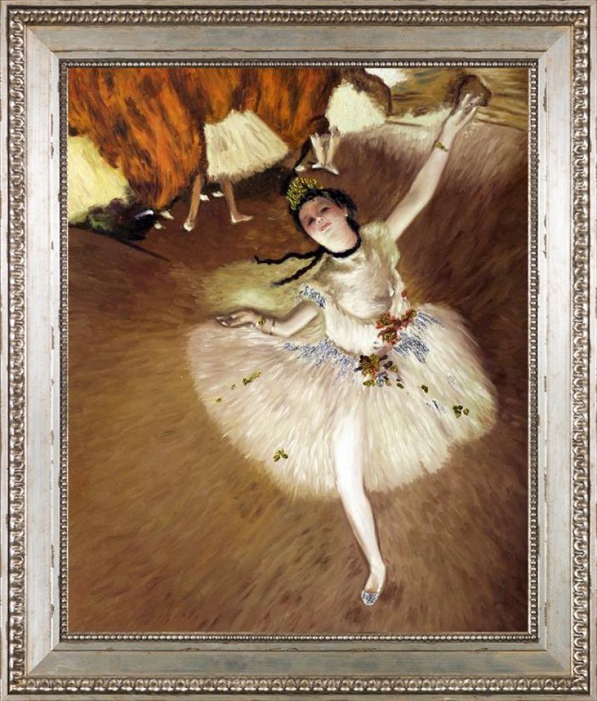 Star Dancer (On Stage) (Luxury Line) Pre-Framed - Versailles Silver King Frame 20" X 24"