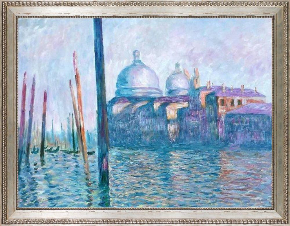 The Grand Canal, Venice Pre-framed - Versailles Silver King Frame 30" X 40"