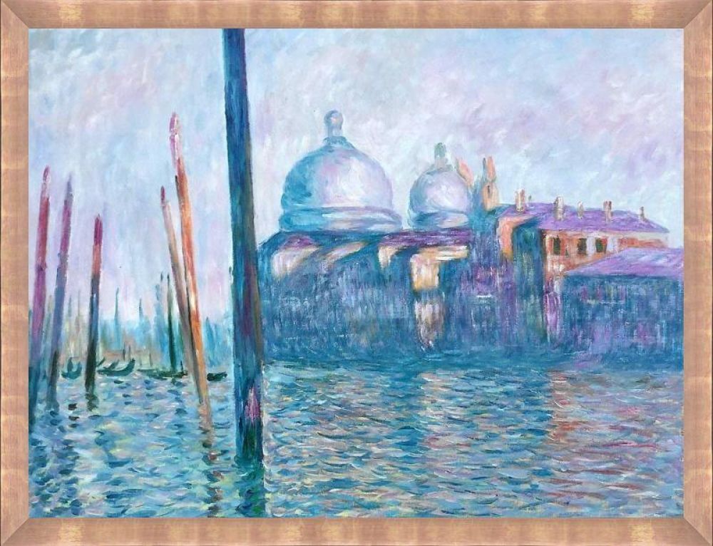 The Grand Canal, Venice Pre-framed - Blushing Rose Gold Frame 30" X 40"