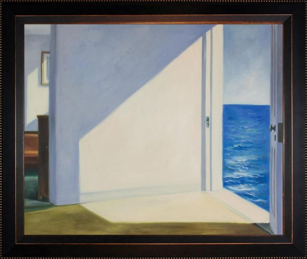 Rooms by The Sea Pre-Framed - Veine D'Or Bronze Angled Frame 20"X24"