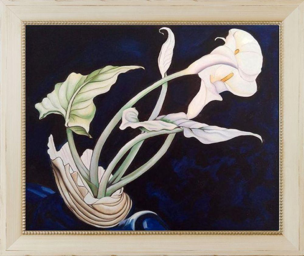 Calla Lilies (Bert Savoy) Pre-framed - Constantine Frame 20" X 24"