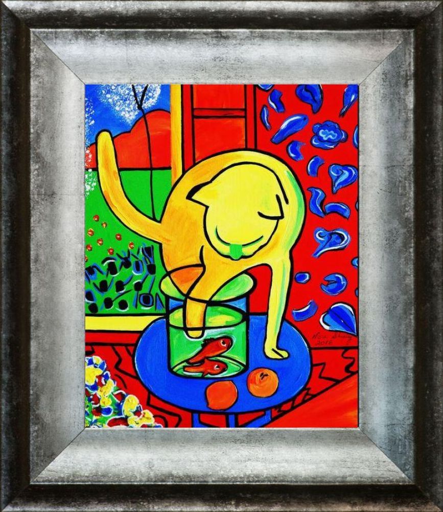 Trouble Pre-framed - Athenian Distressed Silver Frame 8"x10"