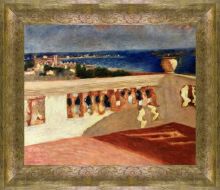 The Bay of Cannes, Seen from the Terrace Pre-Framed