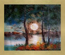 Moon Reproduction Pre-Framed