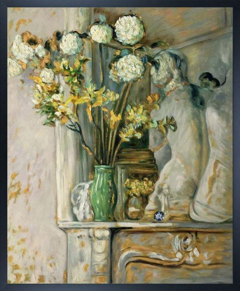 Guelder Roses and the Venus of Milo Pre-framed - Studio Black Wood Frame 20"X24"