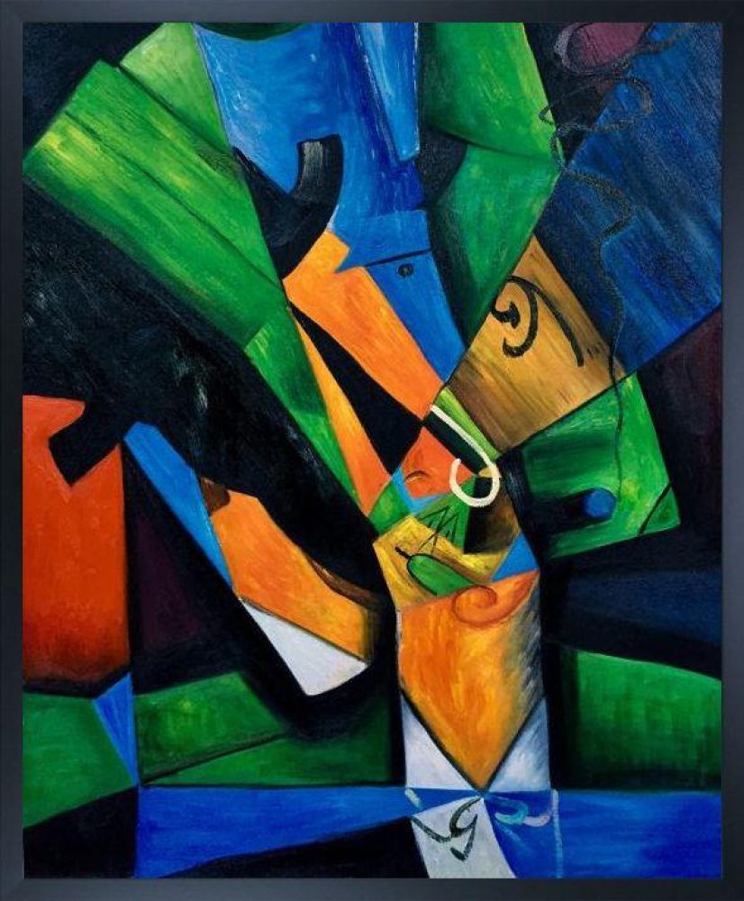 The Smoker Pre-framed - Studio Black Wood Frame 20"X24"