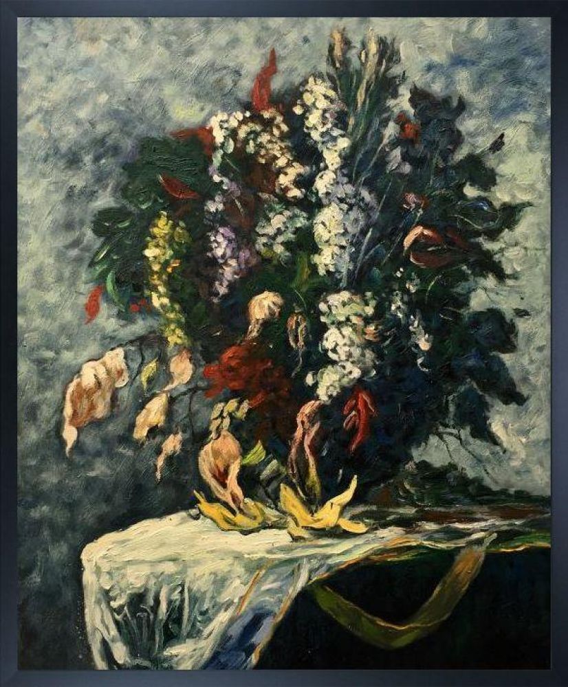 Untitled (Floral Still Life) Pre-framed - Studio Black Wood Frame 20"X24"