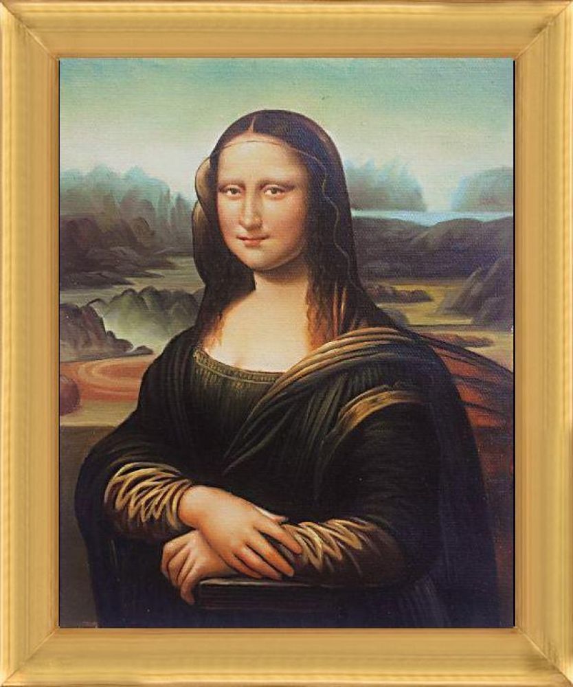 Mona Lisa Pre-framed - Piccino Luminoso Frame 8" X 10"
