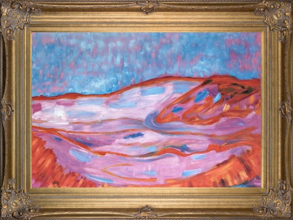 Dune IV Pre-Framed - Renaissance Bronze Frame 24"X36"