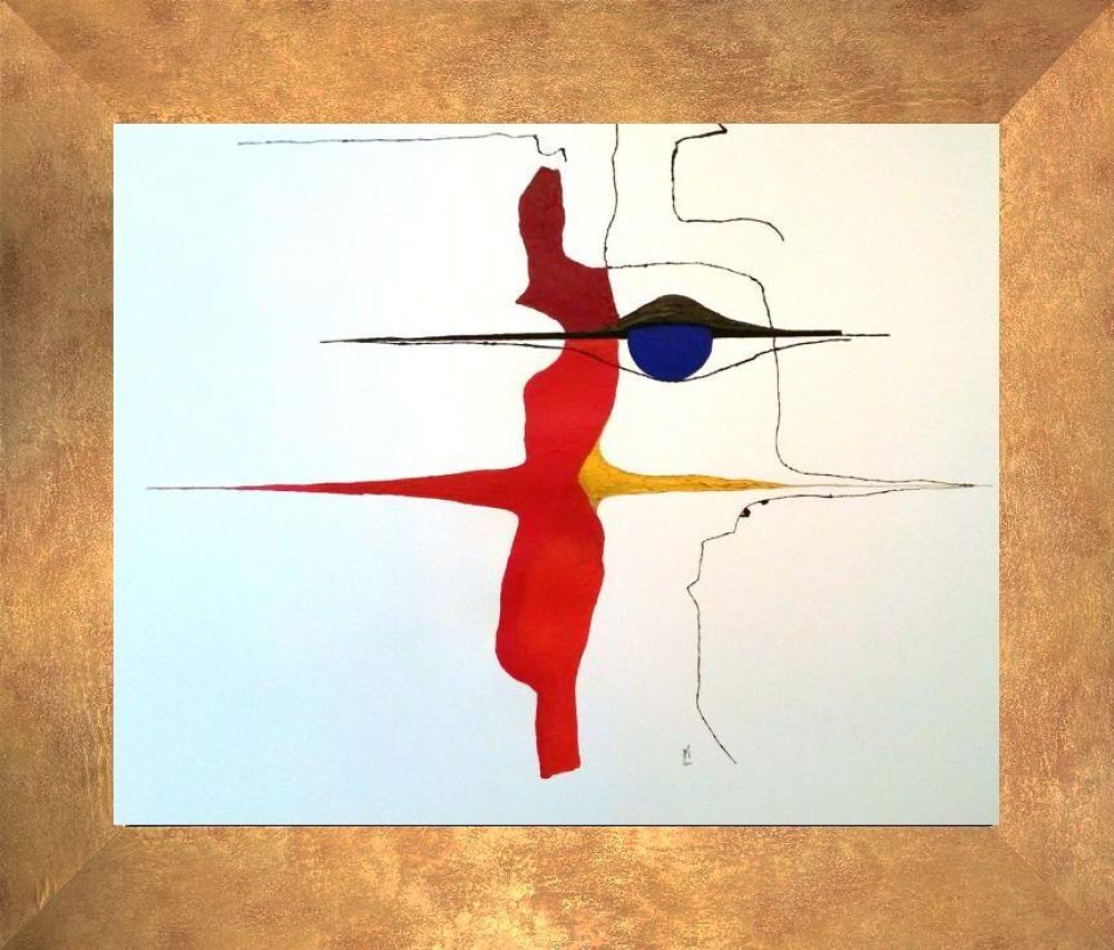 Eye on the World Pre-framed - Florentine Gold Frame 16"X20"