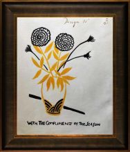 With the Compliments of the Season (Design no. 3) Pre-Framed