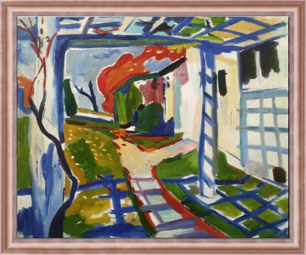 Grape Arbor Pre-framed - Rose Gold Classico Frame 20" X 24"